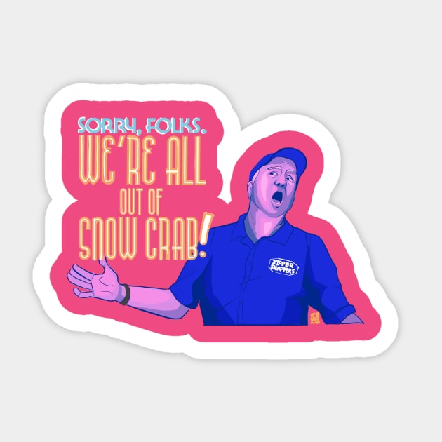 Sorry, Folks! Sticker by parkinart